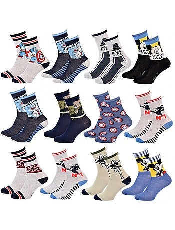 Calcetines Niño Licencia PACK DE 12 PARES DISNEY CLASSIC