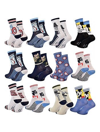 Calcetines Niño Licencia PACK DE 12 PARES DISNEY CLASSIC