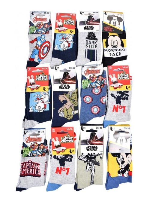 Calcetines Niño Licencia PACK DE 12 PARES DISNEY CLASSIC - Kiabi