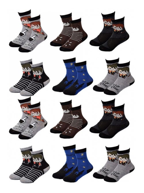 Calcetines Niño Licencia PACK DE 12 PARES HARRY POTTER - Kiabi