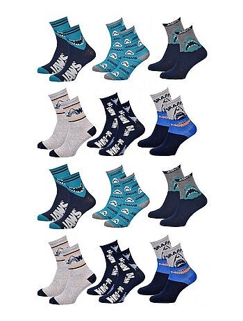 Calcetines Niño Licencia PACK DE 12 PARES LOS DIENTES DE LA SIERRA