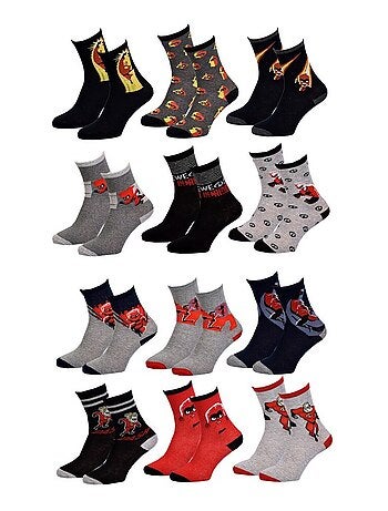 Calcetines Niño Licencia PACK DE 12 PARES LOS INDESTRUCTIBLES