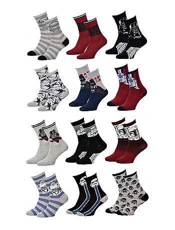 Calcetines Niño Licencia PACK DE 12 PARES STAR WARS