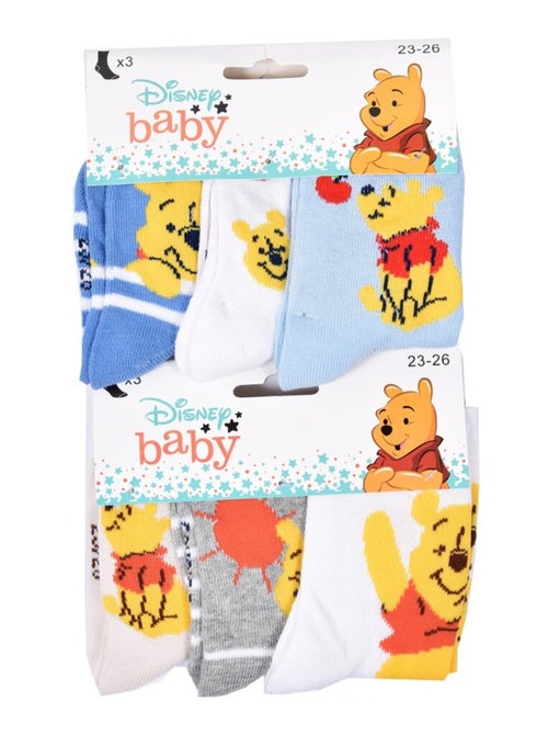 Calcetines Niño Licencia PACK DE 12 PARES WINNIE EL OSO - Kiabi