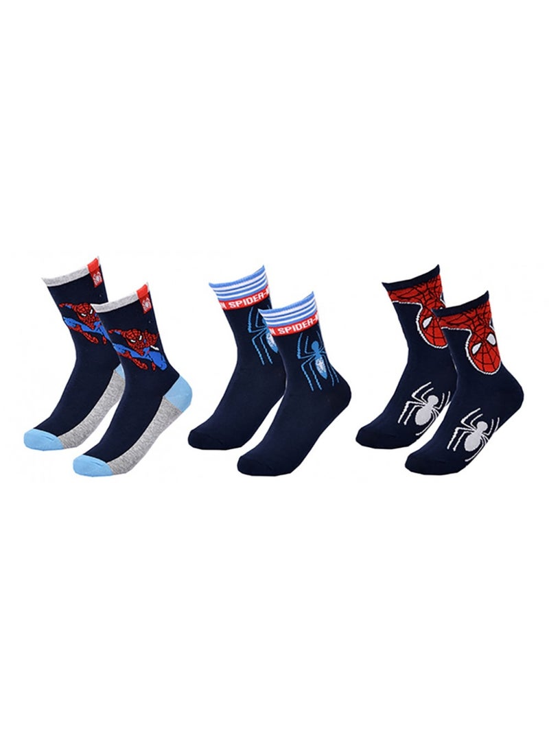 Calcetines Niño Licencia PACK DE 3 PARES Azul Multicolor - Kiabi