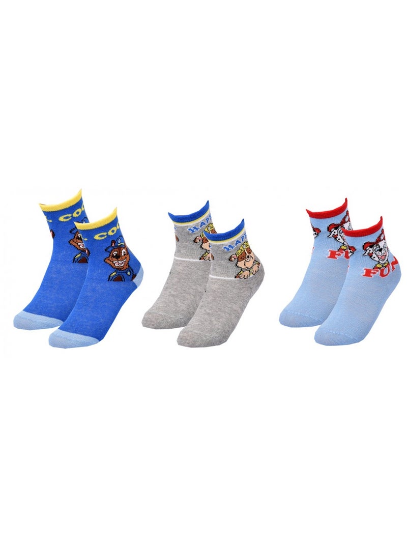 Calcetines Niño Licencia PACK DE 3 PARES Azul Rojo Azul - Kiabi