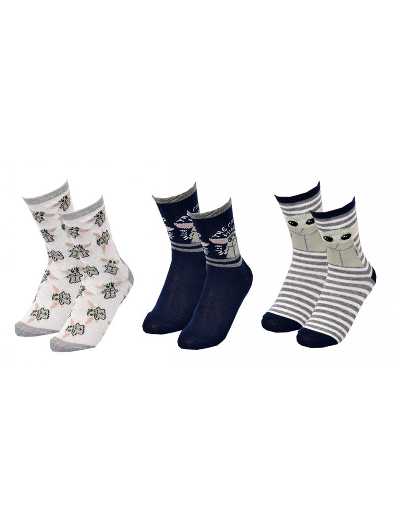 Calcetines Niño Licencia PACK DE 3 PARES Gris verde claro azul - Kiabi