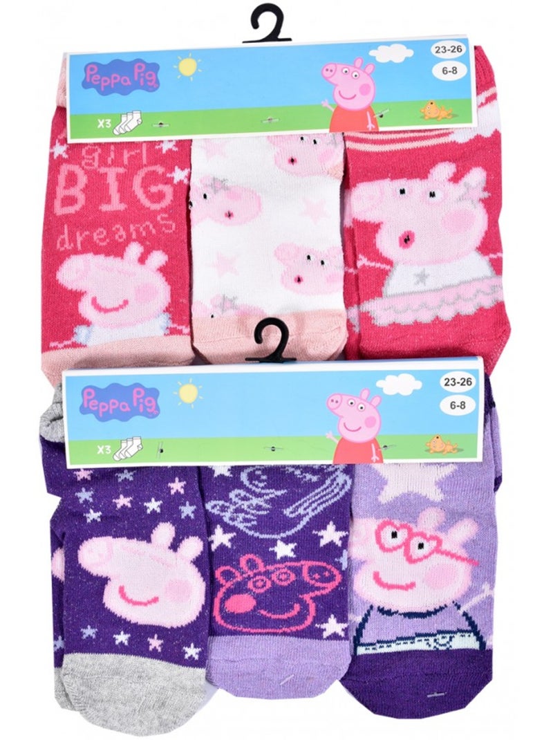 Calcetines Niño Licencia Peppa Pig Surtido - Pack de 9 Multicolor - Kiabi
