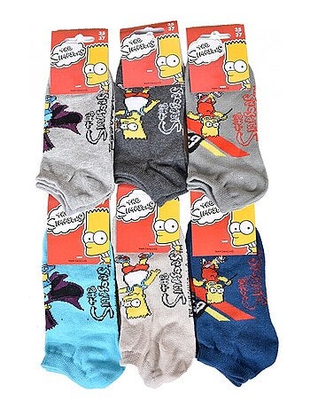 Calcetines Niño Licencia Simpson Fantasía - Pack de 3