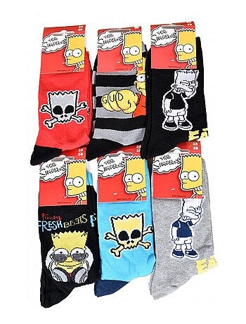 Calcetines Niño Licencia SIMPSONS fantasía - Pack de 6