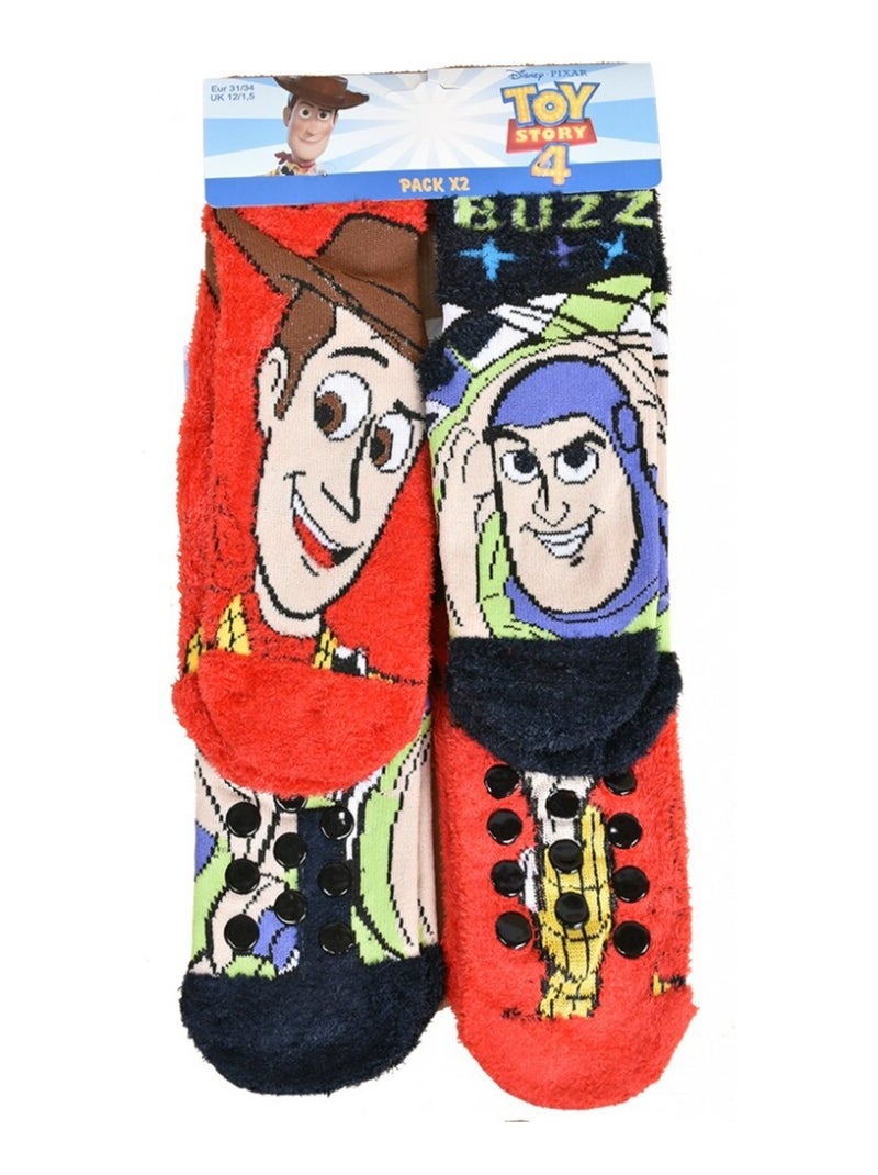 Calcetines Niño Licencia TOY STORY fantasía - Pack de 4 Multicolor - Kiabi