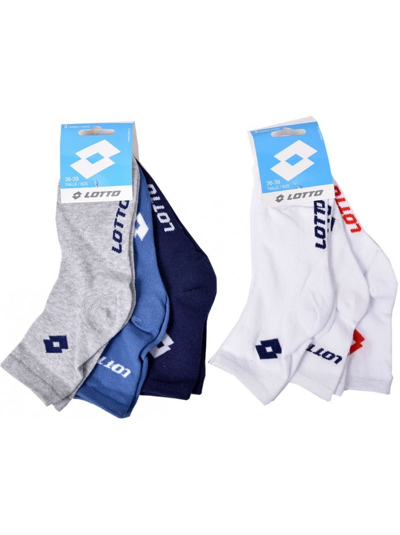 Calcetines Niño LOTTO Socquettes - Pack de 6 Multicolor - Kiabi