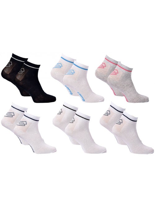 Calcetines Niño LOTTO Tobilleros - Pack de 6 - Kiabi Calcetines Niño LOTTO Tobilleros - Pack de 6 - Kiabi