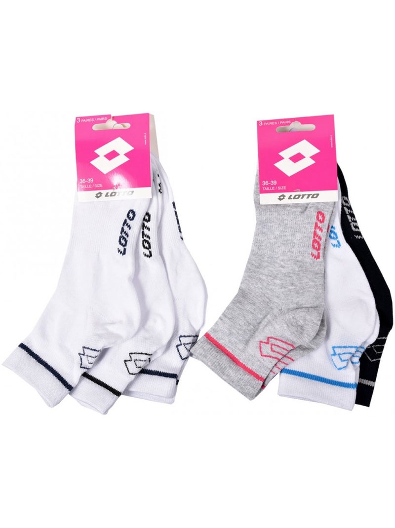 Calcetines Niño LOTTO Tobilleros - Pack de 6 Multicolor - Kiabi