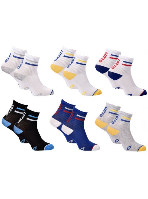 Calcetines Niño LOTTO Tobilleros - Pack de 6 - Kiabi Calcetines Niño LOTTO Tobilleros - Pack de 6 - Kiabi