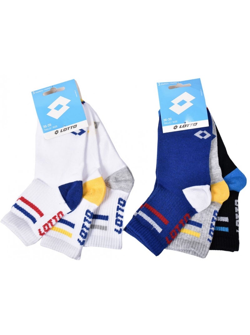 Calcetines Niño LOTTO Tobilleros - Pack de 6 Multicolor - Kiabi