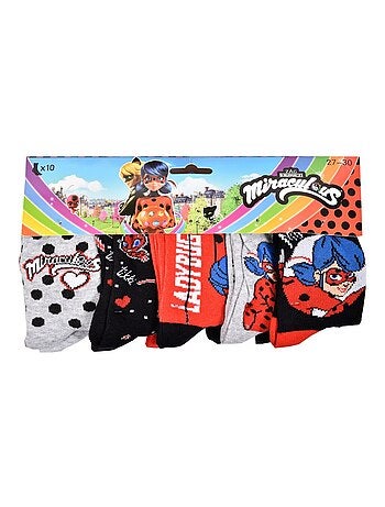 Calcetines niño MIRACULOUS algodón - Pack de 10