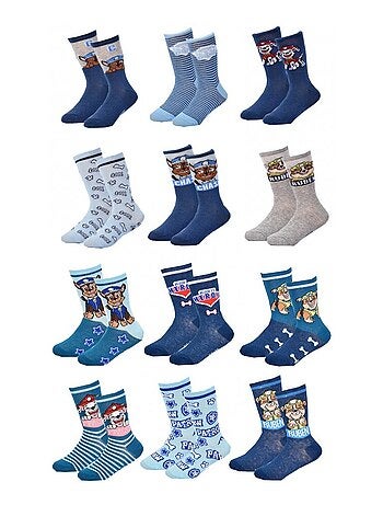 Calcetines Niño Pack de 12 Pares Licencia PAW PATROL
