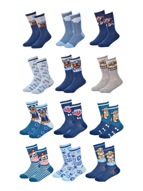 Calcetines Niño Pack de 12 Pares Licencia PAW PATROL - Kiabi Calcetines Niño Pack de 12 Pares Licencia PAW PATROL - Kiabi