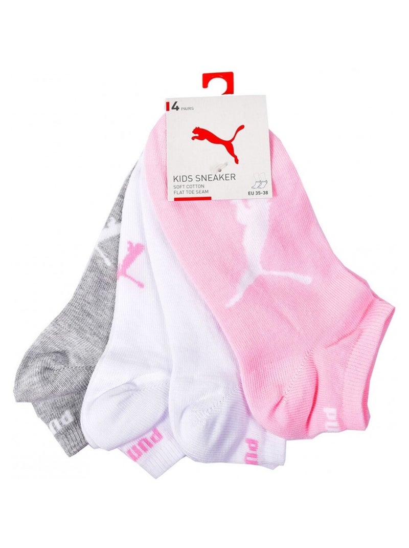 Calcetines Niño PUMA Invisibles - Pack de 8 Gris rosa blanco - Kiabi