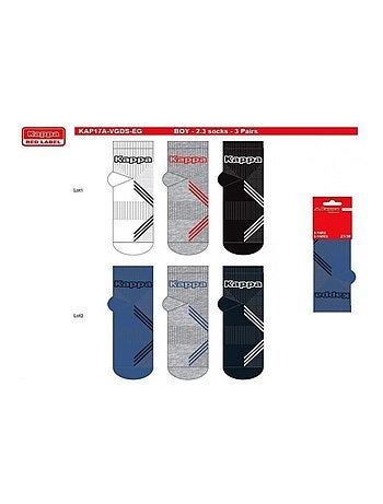 Calcetines Niño QUARTER KAPPA - Pack de 6