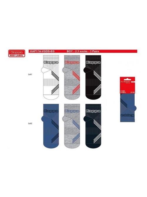 Calcetines Niño QUARTER KAPPA - Pack de 6 - Kiabi