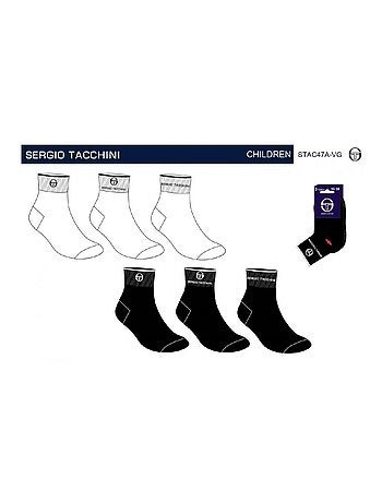 Calcetines niño QUARTER SERGIO TACCHINI pack de 6