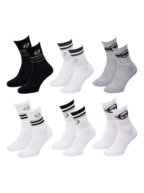 Calcetines Niño SERGIO TACCHINI TENNIS CREW Algodón Mayorit Pack de 6 - Kiabi Calcetines Niño SERGIO TACCHINI TENNIS CREW Algodón Mayorit Pack de 6 - Kiabi