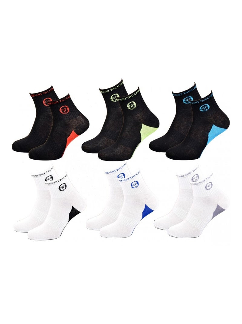 Calcetines Niño SERGIO TACCHINI Tobilleros de Algodón Mayoritario - Pack de 12 Multicolor - Kiabi