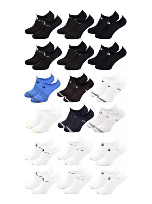 Calcetines Niño SERGIO TACCHINI Tobilleros de Algodón Mayoritario - Pack de 12 - Kiabi