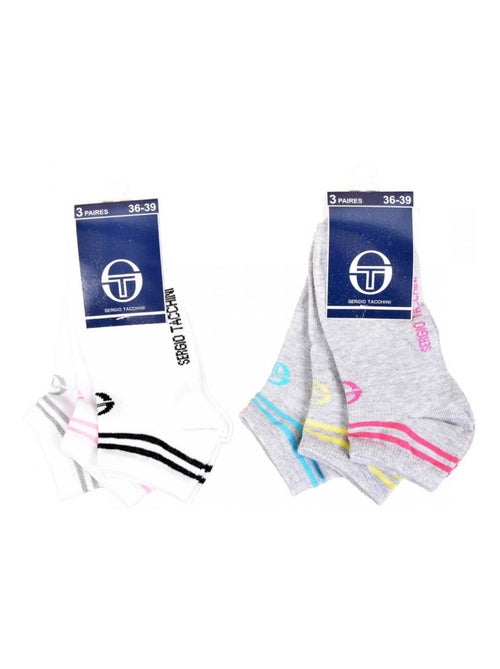 Calcetines Niño SERGIO TACCHINI Tobilleros de Algodón Mayoritario - Pack de 12 - Kiabi