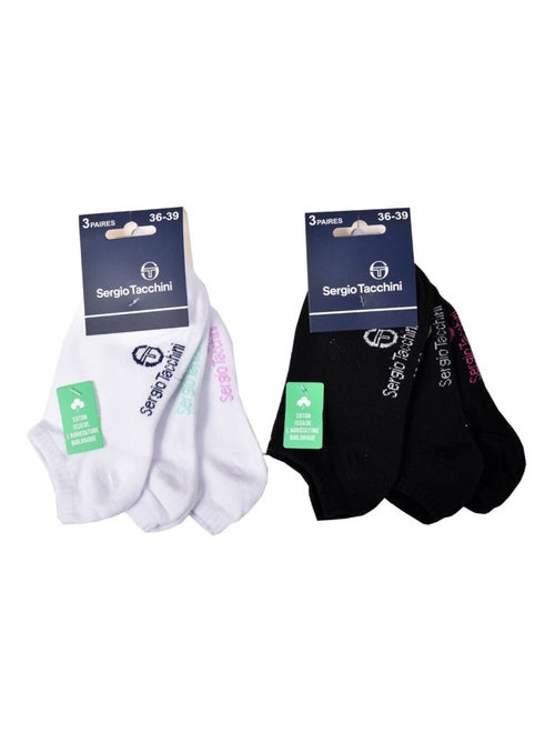 Calcetines Niño SERGIO TACCHINI Tobilleros de Algodón Mayoritario - Pack de 12 - Kiabi