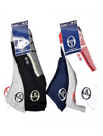 Calcetines Niño SERGIO TACCHINI Tobilleros de Algodón Mayoritario - Pack de 6