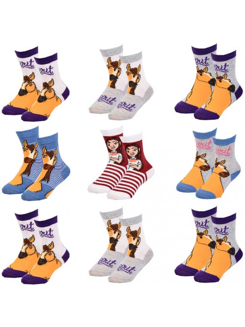 Calcetines Niño SPIRIT fantasía - Surtido modelos fotos según llegadas - Pack de 9 - Kiabi