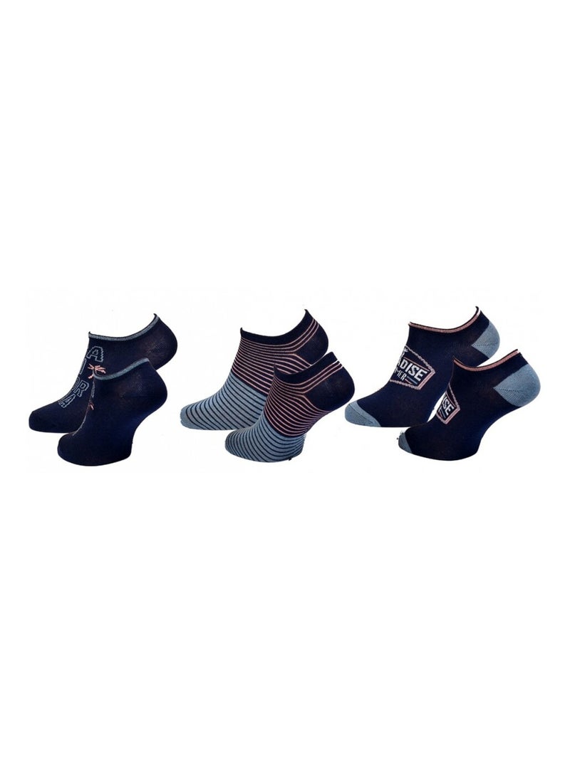 Calcetines Niño TWINDAY - Pack de 6 Azul Azul cielo Azul - Kiabi