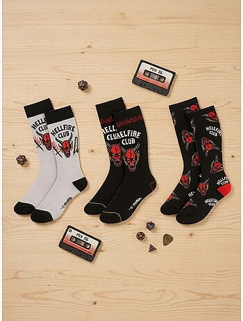 Calcetines pack de 3 en algodón suave stranger things netflix