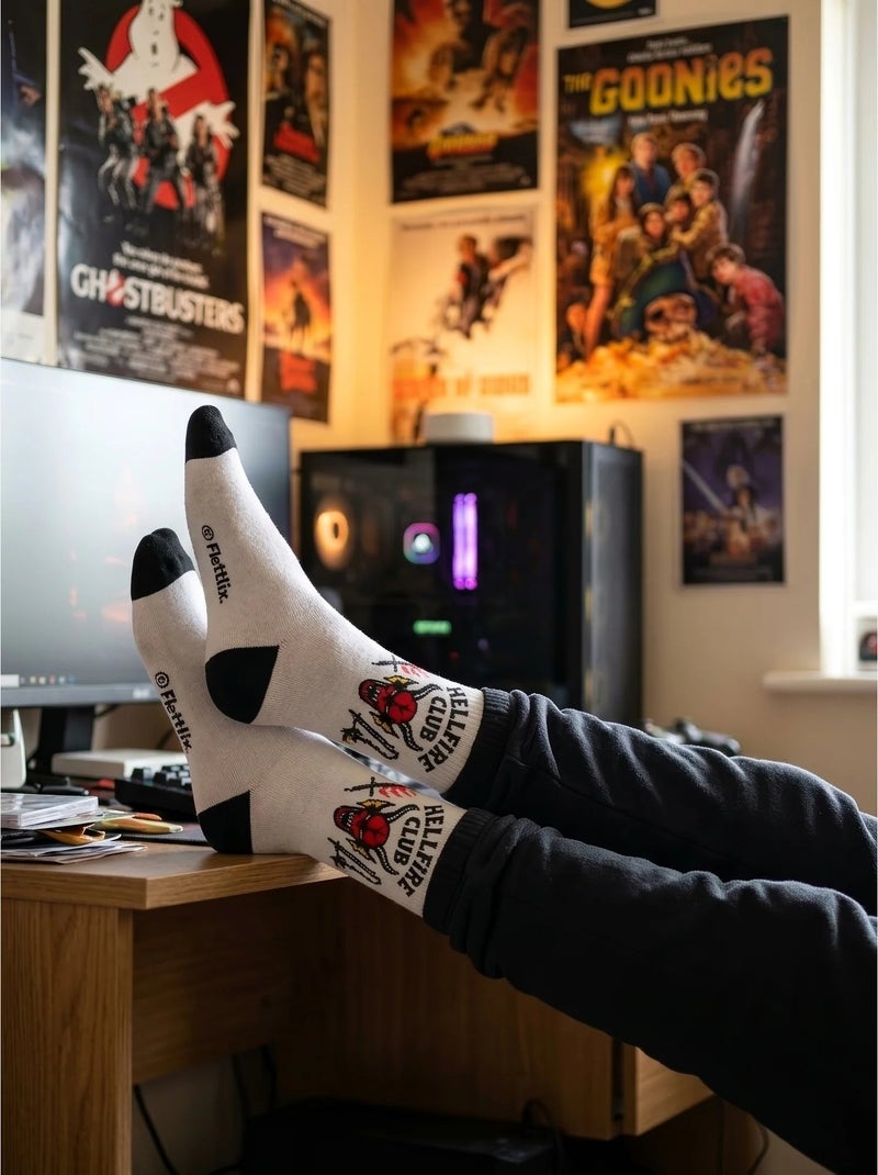 Calcetines pack de 3 en algodón suave stranger things netflix Negro - Kiabi
