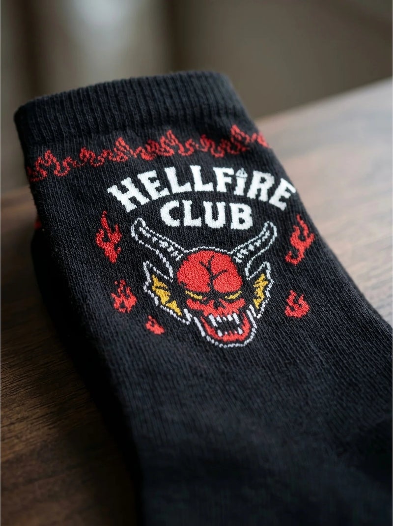 Calcetines pack de 3 en algodón suave stranger things netflix Negro - Kiabi
