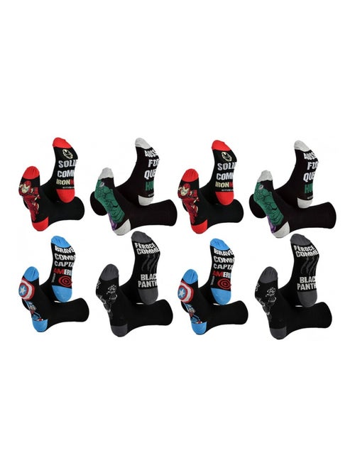 Calcetines Pack Hombre AVENGERS - Pack de 8 - Kiabi