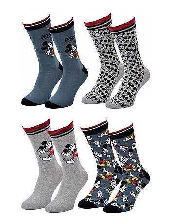 Calcetines Pack Hombre DISNEY MICKEY MOUSE - Pack de 4