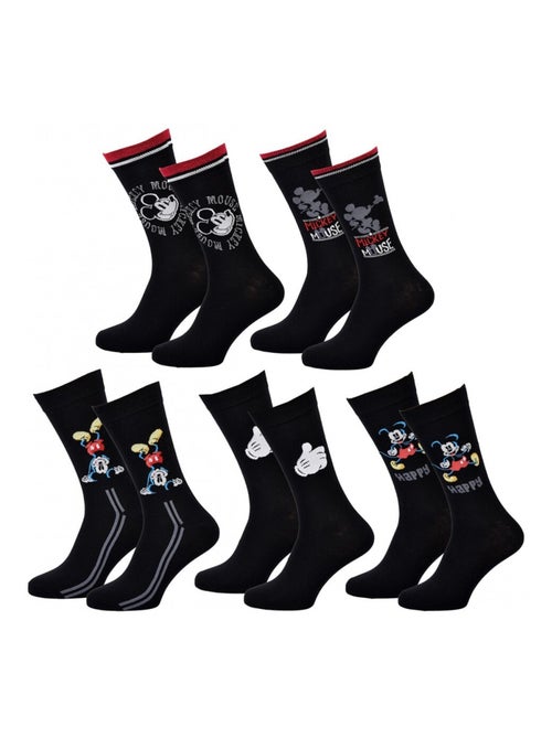 Calcetines Pack Hombre DISNEY MICKEY MOUSE - Pack de 5 - Kiabi