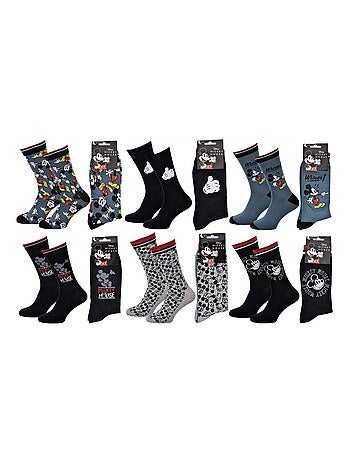Calcetines Pack Hombre DISNEY MICKEY MOUSE - Pack de 6