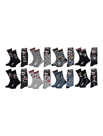 Calcetines Pack Hombre DISNEY MICKEY MOUSE - Pack de 8