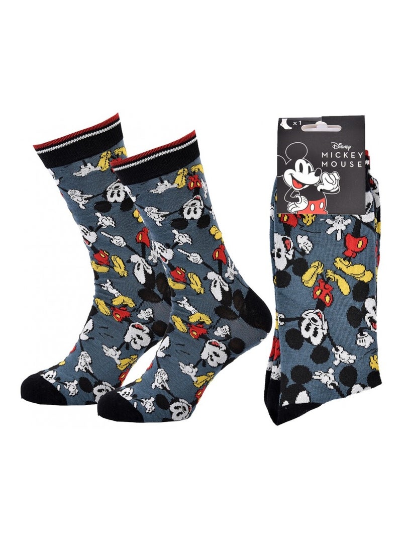 Calcetines Pack Hombre DISNEY MICKEY MOUSE Azul Blanco Negro - Kiabi