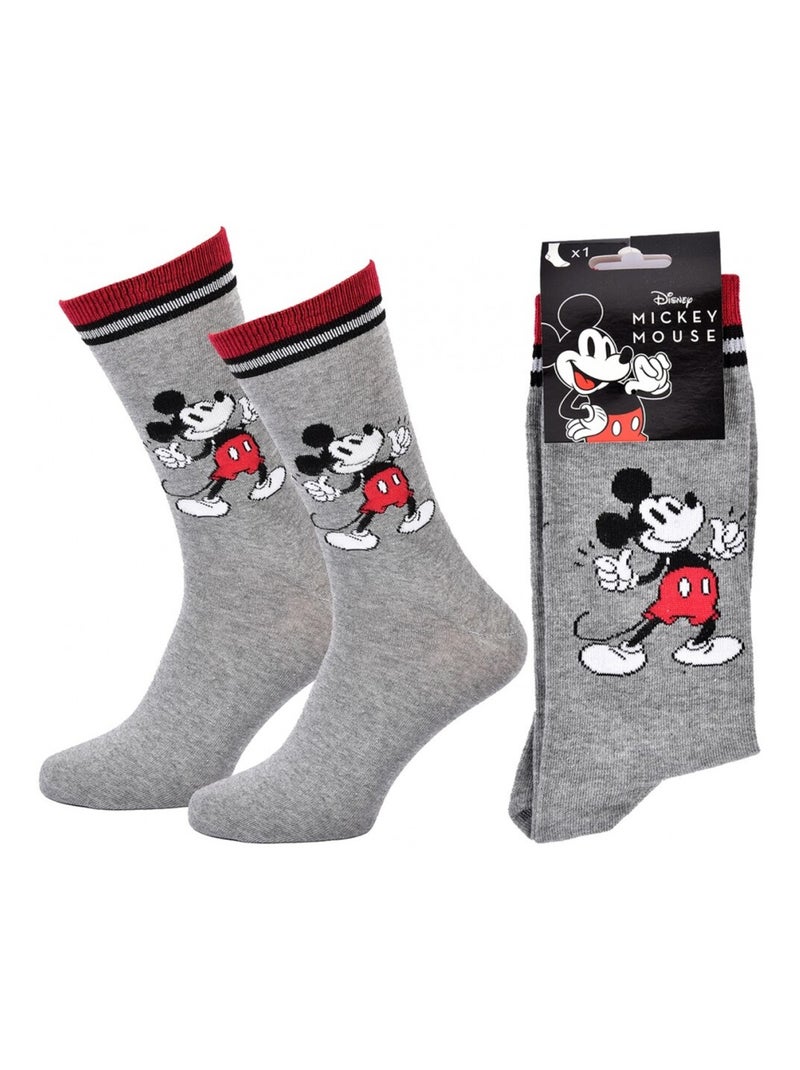 Calcetines Pack Hombre DISNEY MICKEY MOUSE Gris rojo blanco - Kiabi