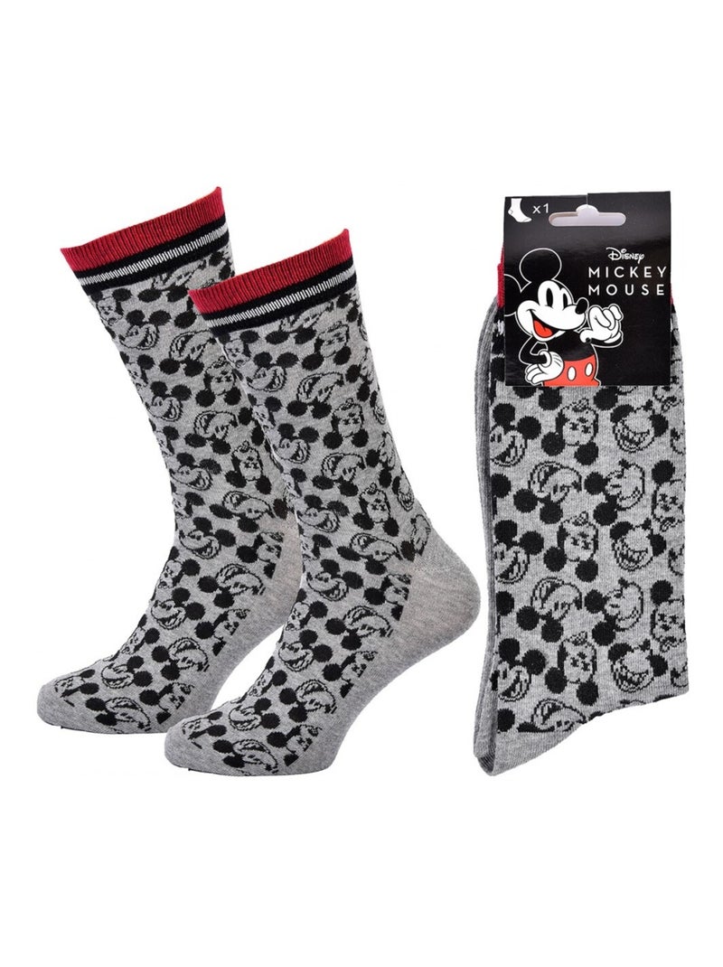 Calcetines Pack Hombre DISNEY MICKEY MOUSE Gris rojo negro - Kiabi