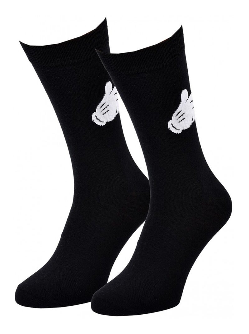 Calcetines Pack Hombre DISNEY MICKEY MOUSE Negro Blanco - Kiabi