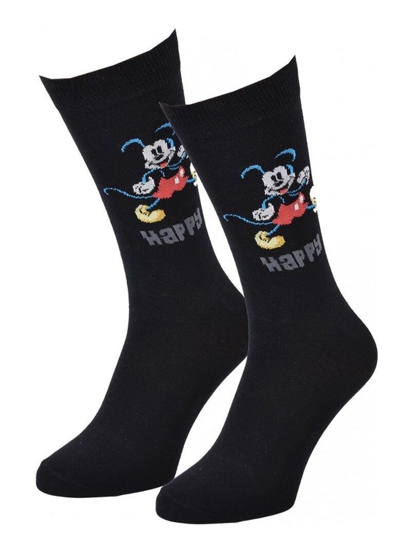 Calcetines Pack Hombre DISNEY MICKEY MOUSE Negro Blanco Gris Rojo - Kiabi