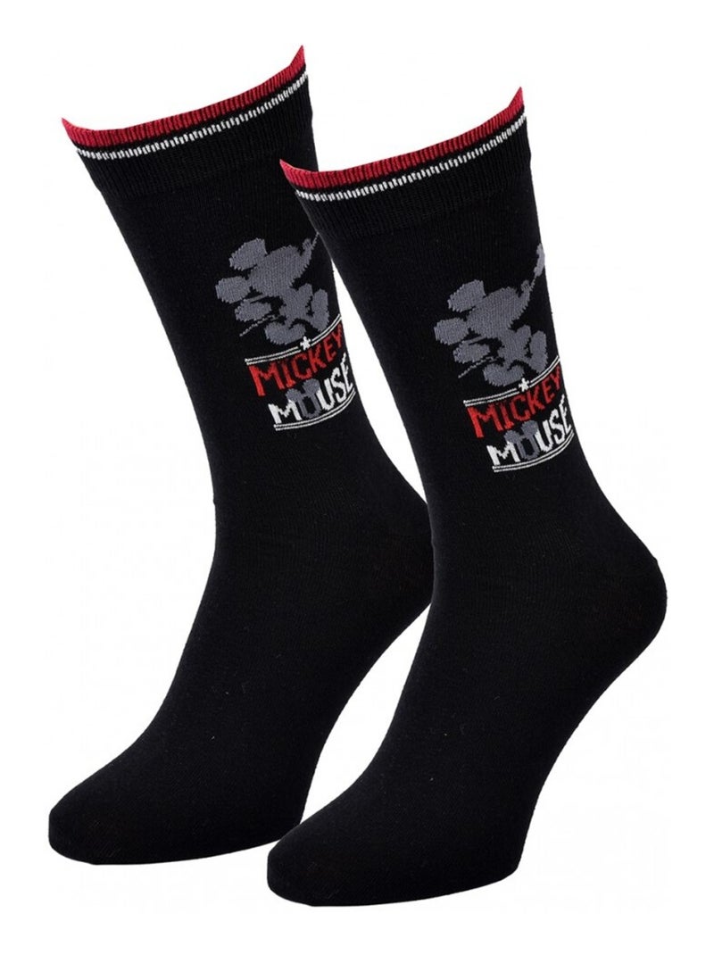 Calcetines Pack Hombre DISNEY MICKEY MOUSE Negro Gris Blanco Rojo - Kiabi