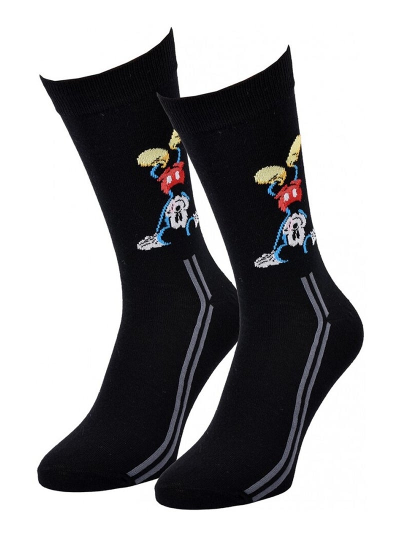Calcetines Pack Hombre DISNEY MICKEY MOUSE Negro Multicolor Gris - Kiabi